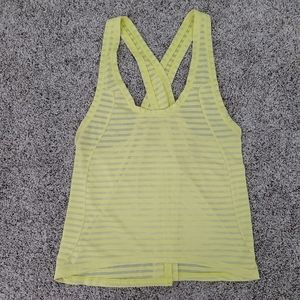 Zyia Active Lemon Nimbus Split Back Tank